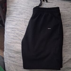 Supreme Black Sweatpants with Small Box Logo